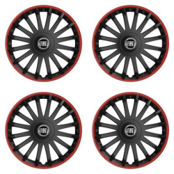 Poklice pro Fiat (černý) 16 CRYSTAL RO black