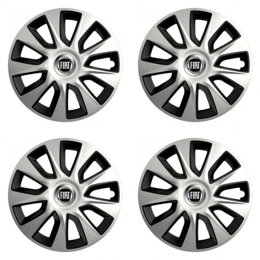 Poklice pro Fiat (černý) 16 STRATOS double colour