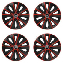 Poklice pro Fiat (černý) 16 RAPIDE red and black