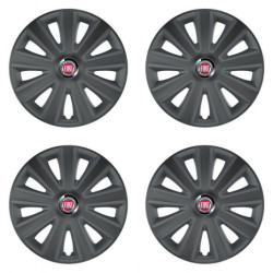 Poklice pro Fiat (červené) 14 Aviator carbon RC grafite