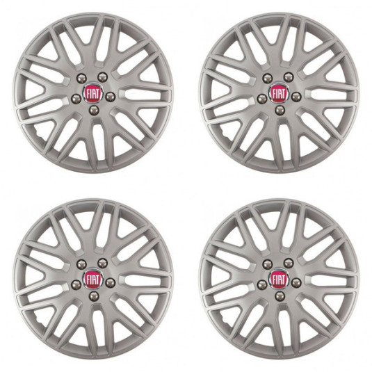 Poklice pro Fiat (červené) 14 DAKAR