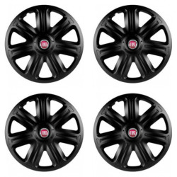 Poklice pro Fiat (červené) 14 COMFORT BLACK