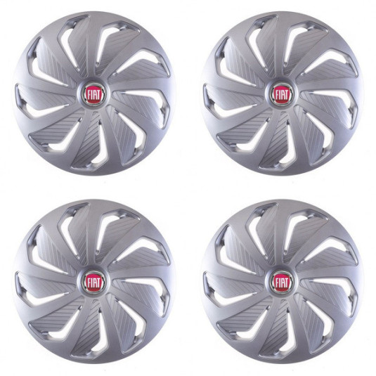 Poklice pro Fiat (červené) 15 WIND RC SI