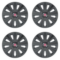 Poklice pro Fiat (červené) 15 Aviator carbon grafite