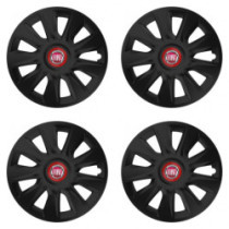 Poklice pro Fiat (červené) 15 STRATOS RR black