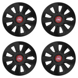 Poklice pro Fiat (červené) 15 STRATOS RR black