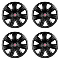 Poklice pro Fiat (červené) 15 COMFORT BLACK