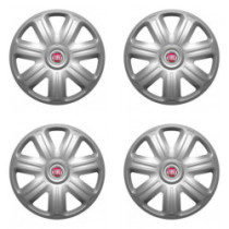 Poklice pro Fiat (červené) 15 COMFORT