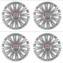 Poklice pro Fiat (červené) 15 ACTIVE RC