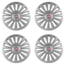 Poklice pro Fiat (červené) 16 Luxury