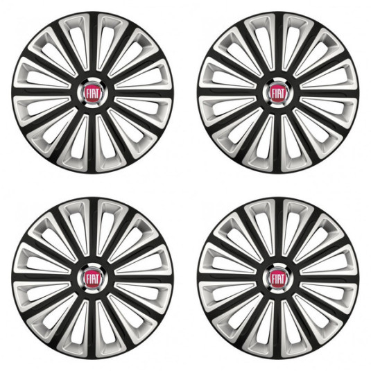 Poklice pro Fiat (červené) 16 TREND RC double colour