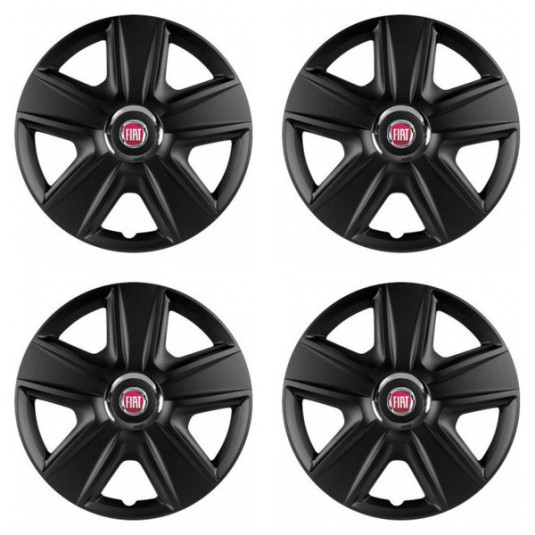 Poklice pro Fiat (červené) 16 ESPRIT RC BLACK