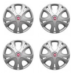 Poklice pro Fiat (červené) 16 DYNAMIC