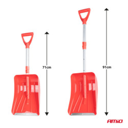 Výsuvná lopata na sníh s hliníkovou čepelí 71-91 cm AMiO-04151