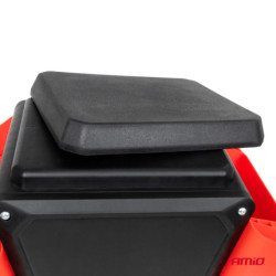 Dílenská stolička na kolečkách s úložným prostorem na nářadí 150kg AMiO-04268