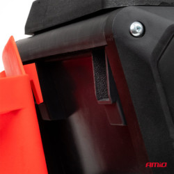 Dílenská stolička na kolečkách s úložným prostorem na nářadí 150kg AMiO-04268