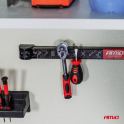 Magnetické držáky na nářadí 1x20cm 1x30,5cm 1x46cm sada AMiO-04263