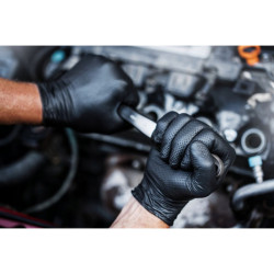 Nitrilové rukavice GoGrip černé velikost M, 50 ks