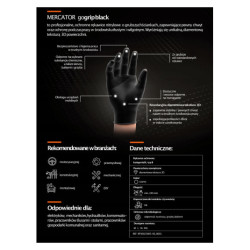 Nitrilové rukavice GoGrip černé velikost XXL, 50 ks