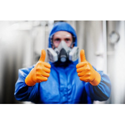 Nitrilové rukavice GoGrip oranžové velikost XL, 50 ks