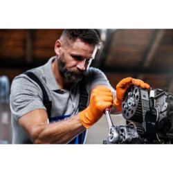 Nitrilové rukavice GoGrip oranžové velikost S, 50 ks