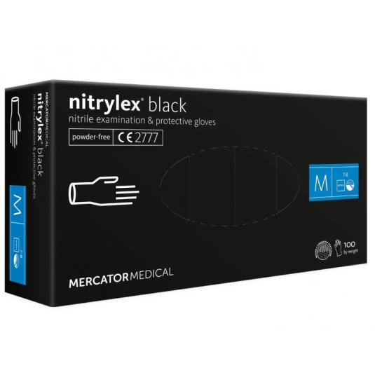 Nitrilové rukavice Nitrylex Basic velikost M, 100 ks
