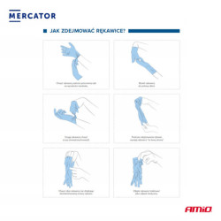 Nitrilové rukavice Nitrylex Basic velikost M, 100 ks