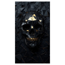 Samolepka na boční B sloupky auta - Lebka