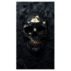 Samolepka na boční B sloupky auta - Lebka