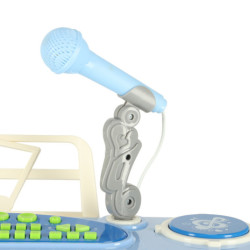 INTERAKTIVNÍ KLÁVESOVÝ VARHANNÍ MIKROFON - MODRÝ