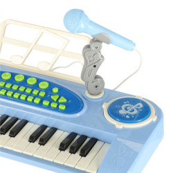 INTERAKTIVNÍ KLÁVESOVÝ VARHANNÍ MIKROFON - MODRÝ