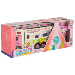 Diaľkovo ovládaný karavan diaľkovo ovládaný karavan auto 2,4 GHz zvuky svetlá príslušenstvo, ružová