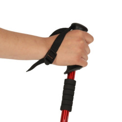 Nordic walking palice skladacie 2 kusy červené