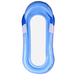 Nafukovací plážový matrac hojdacia sieť vodné lehátko kreslo bazén, modrá