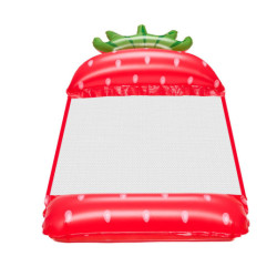 Nafukovací plážová matrace houpací síť vodní lehátko křeslo bazén, jahoda