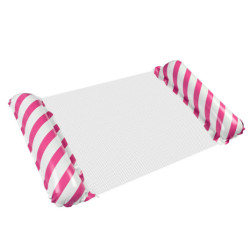 Nafukovací plážová matrace houpací síť vodní lehátko křeslo bazén, růžová