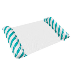 Nafukovací plážová matrace houpací síť vodní lehátko křeslo bazén, modrá