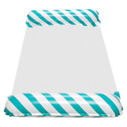 Nafukovací plážová matrace houpací síť vodní lehátko křeslo bazén, modrá