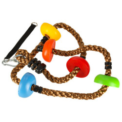 Horolezecké lano s uzlami 200cm