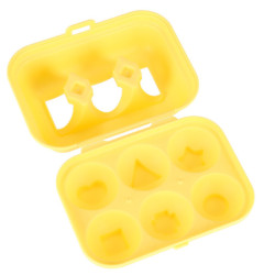 TŘÍDÍCÍ HRA TVARŮ – VZDĚLÁVACÍ VAJÍČKA, ROZPOZNÁVÁNÍ BAREV A TVARŮ 6 ks