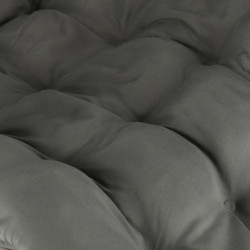 Záhradné lehátko LUARO turistické skladacie kreslo s vankúšom- sivé