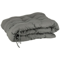 Záhradné lehátko LUARO turistické skladacie kreslo s vankúšom- sivé