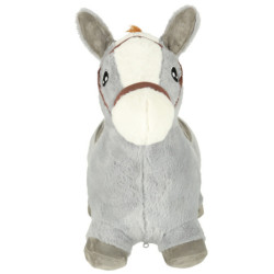 Plyšový gumový skákací koník