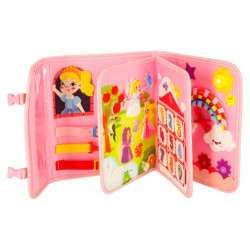 Senzorická manipulační deska montessori batoh, růžová