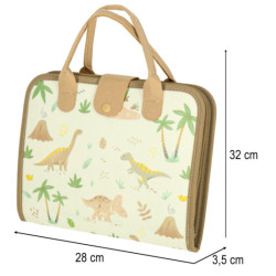 Smyslová manipulační deska montessori dinosaurus case