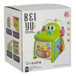 Vzdělávací třídicí kostka s klavírním krokodýlem 4v1
