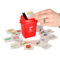 Vzdělávací dovednostní hra třídění odpadů EKO + 108 karet