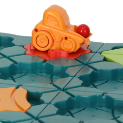 Puzzle desková hra bludiště překážková dráha 56 el.