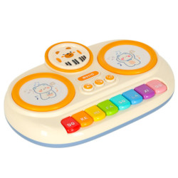 Dětské interaktivní varhany piano vzdělávací, béžové