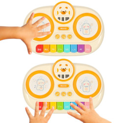 Dětské interaktivní varhany piano vzdělávací, béžové